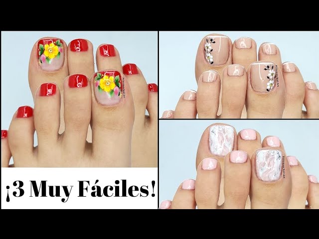 uñas pintadas pies