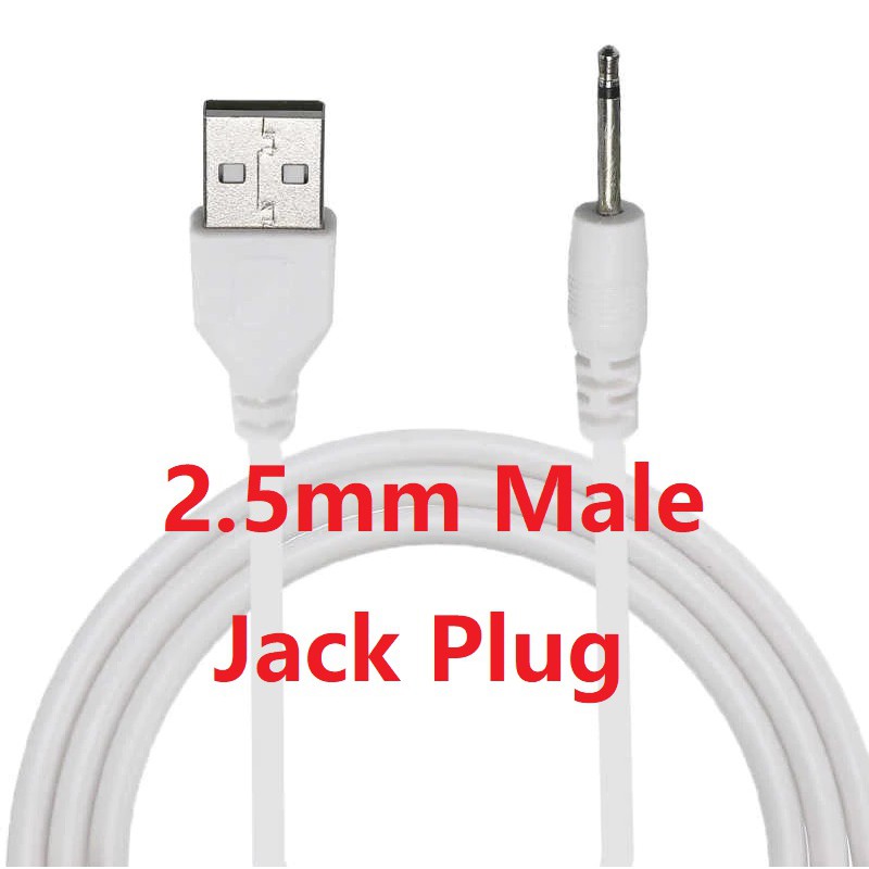 usb charge cable to dc 2.5 mm plug jack