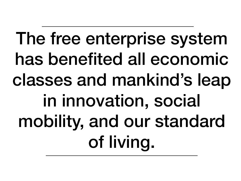 use free enterprise in a sentence