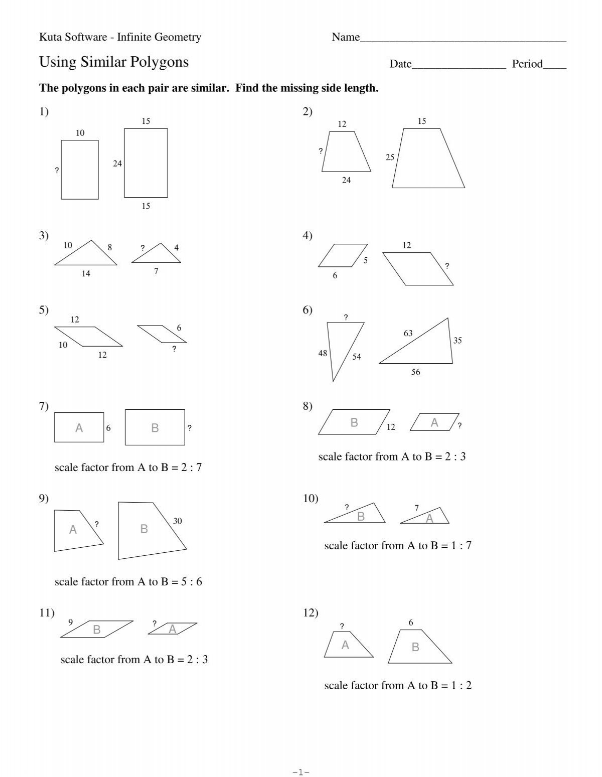 using similar polygons