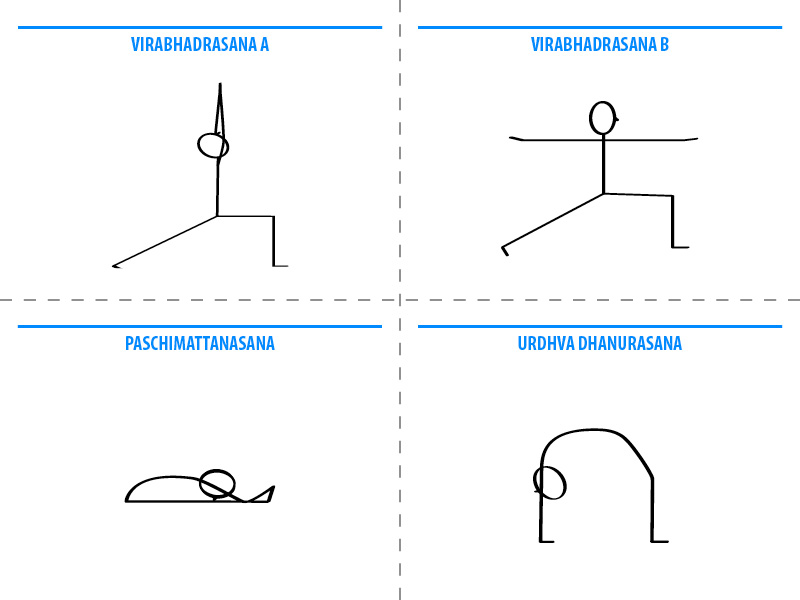 vajrasana stick figure