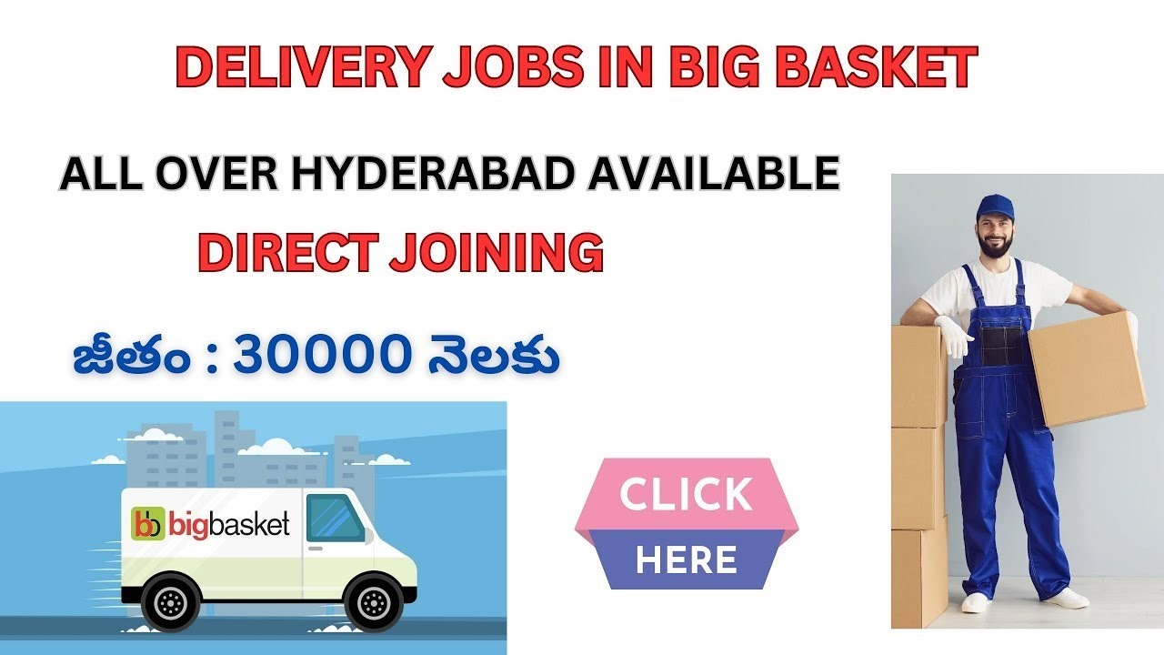 van delivery boy job in big basket