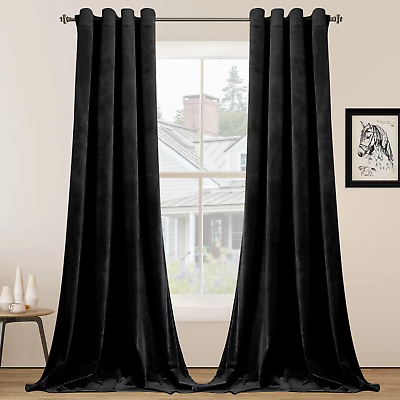 velvet grommet curtains