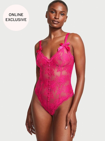 victoria secret bodysuit pink