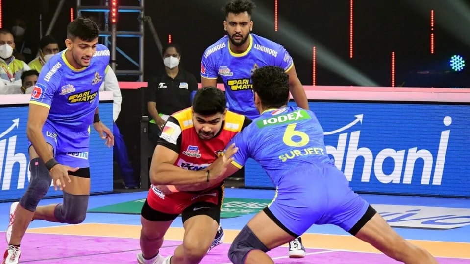 vivo pro kabaddi live score today