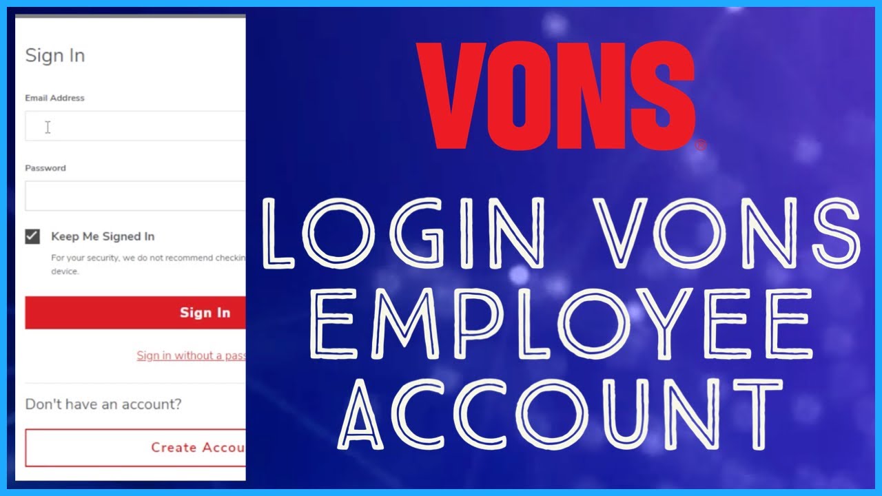 vons schedule login