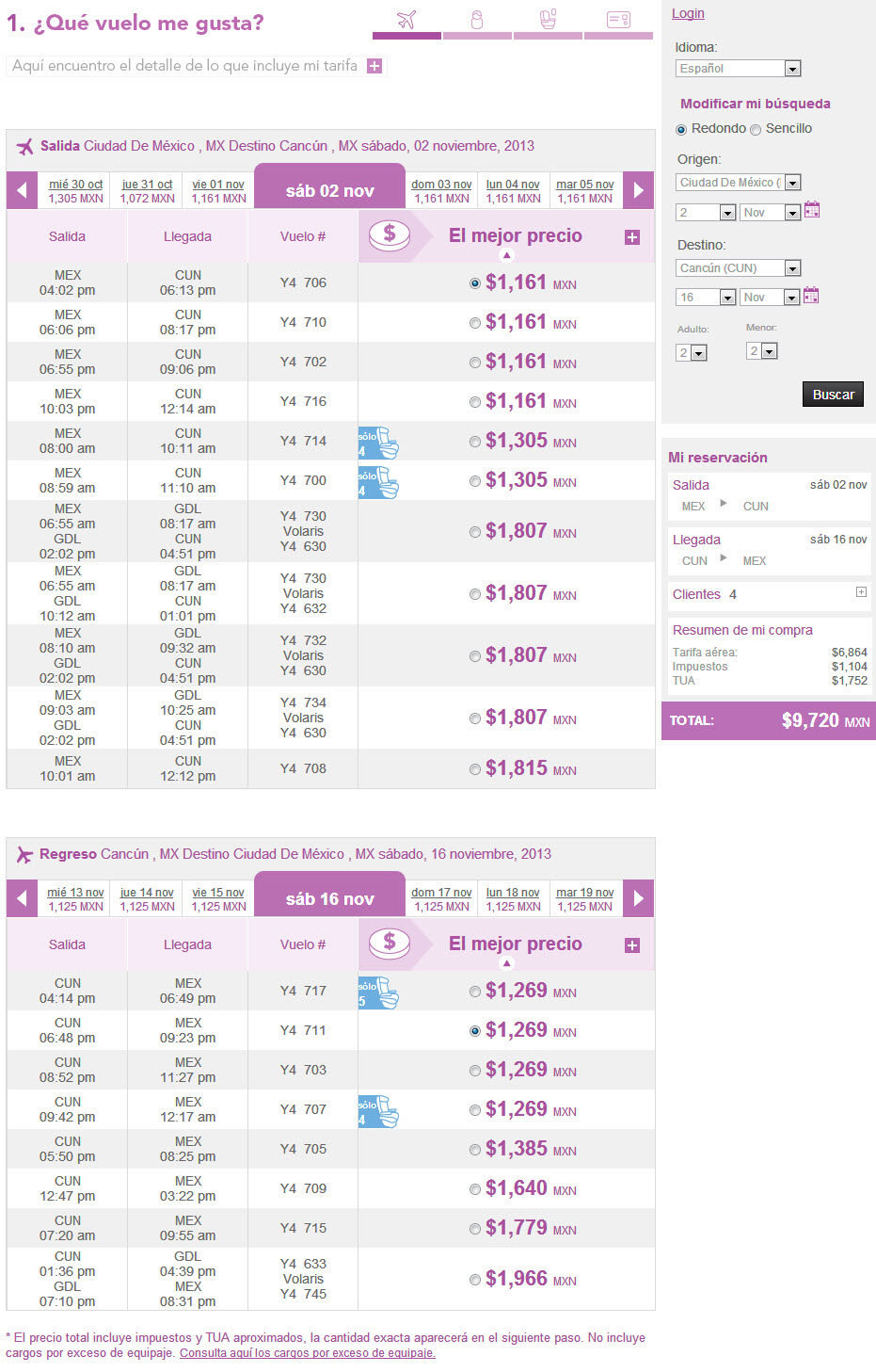 vuelos a mazatlán volaris precios