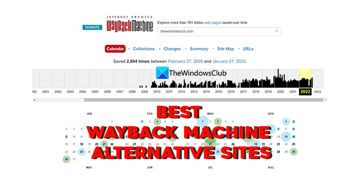 wayback machine alternative