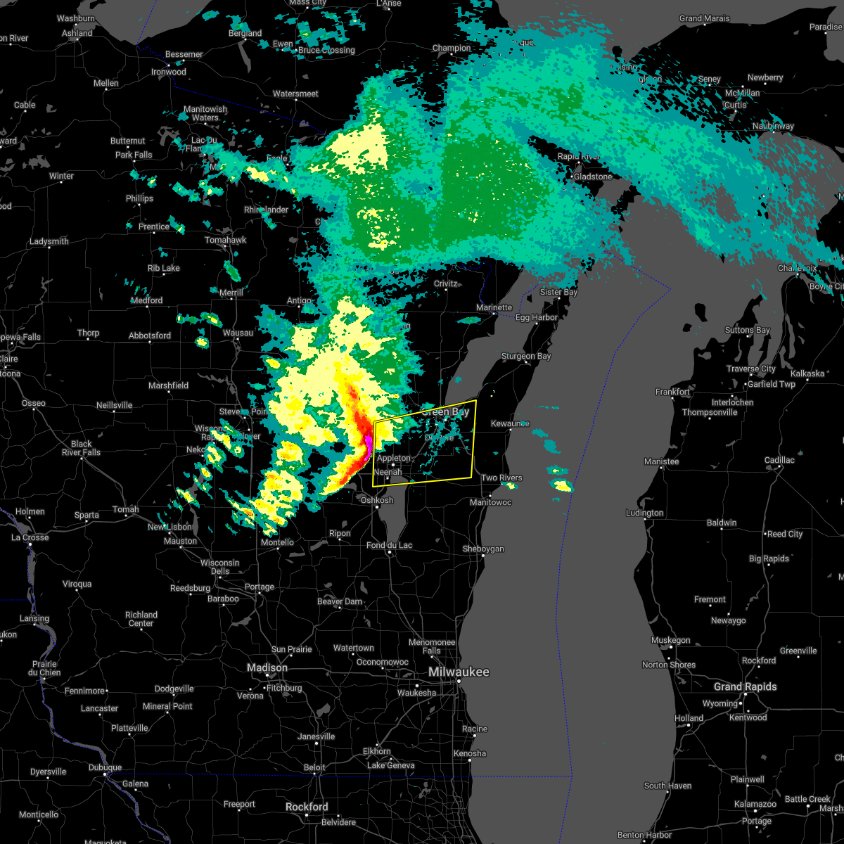 weather de pere wi radar