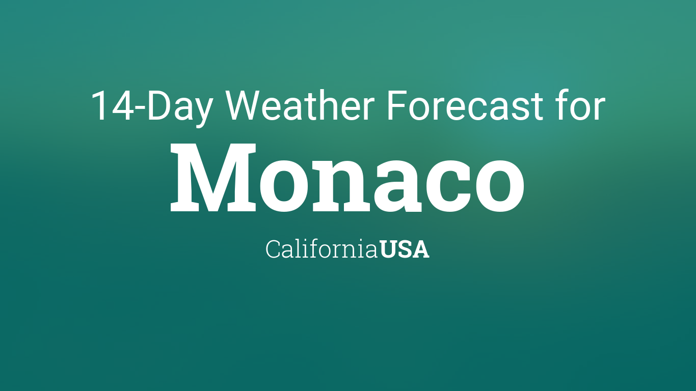 weather today in monaco