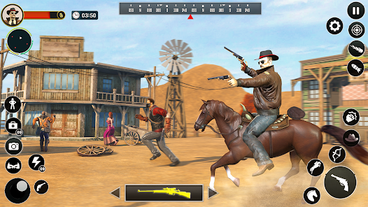 western cowboy shooting games