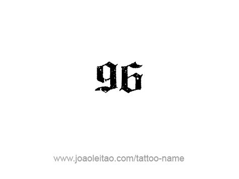 what does 96 tattoo mean