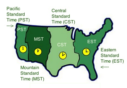 what is the time difference between cst and mst