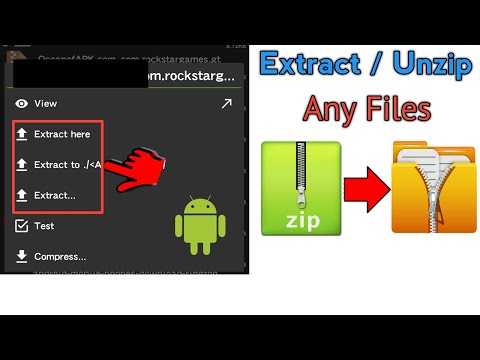 where do extracted files go on android