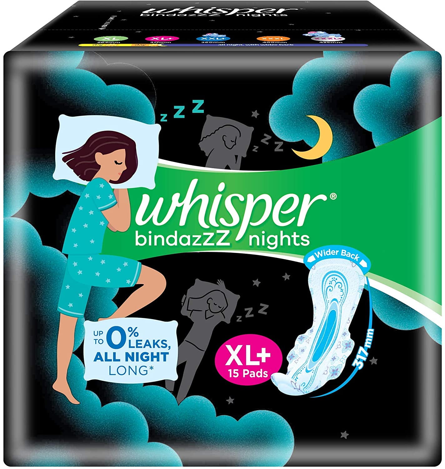 whisper long pads