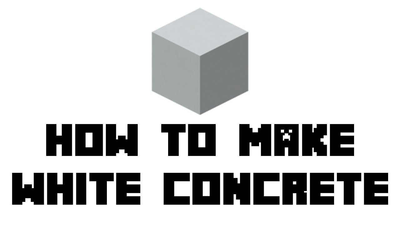 white concrete minecraft recipe