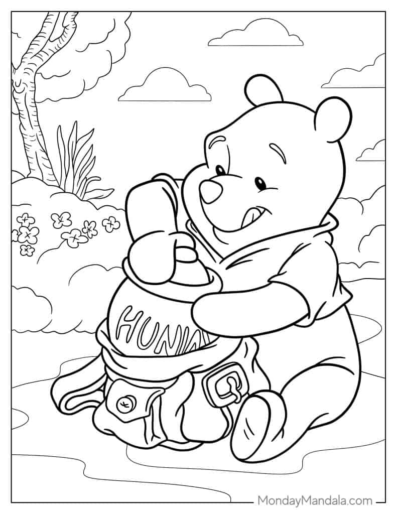 winnie the pooh coloring page