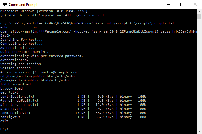 winscp command line