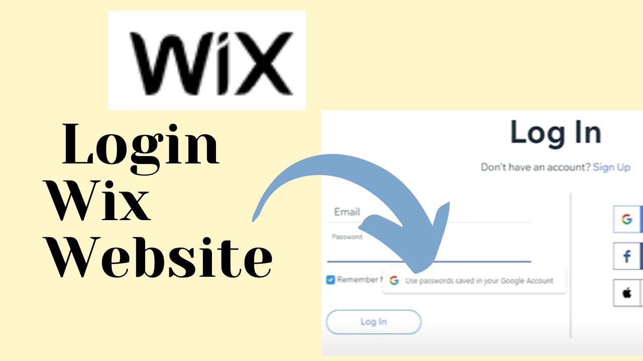 wix sign in