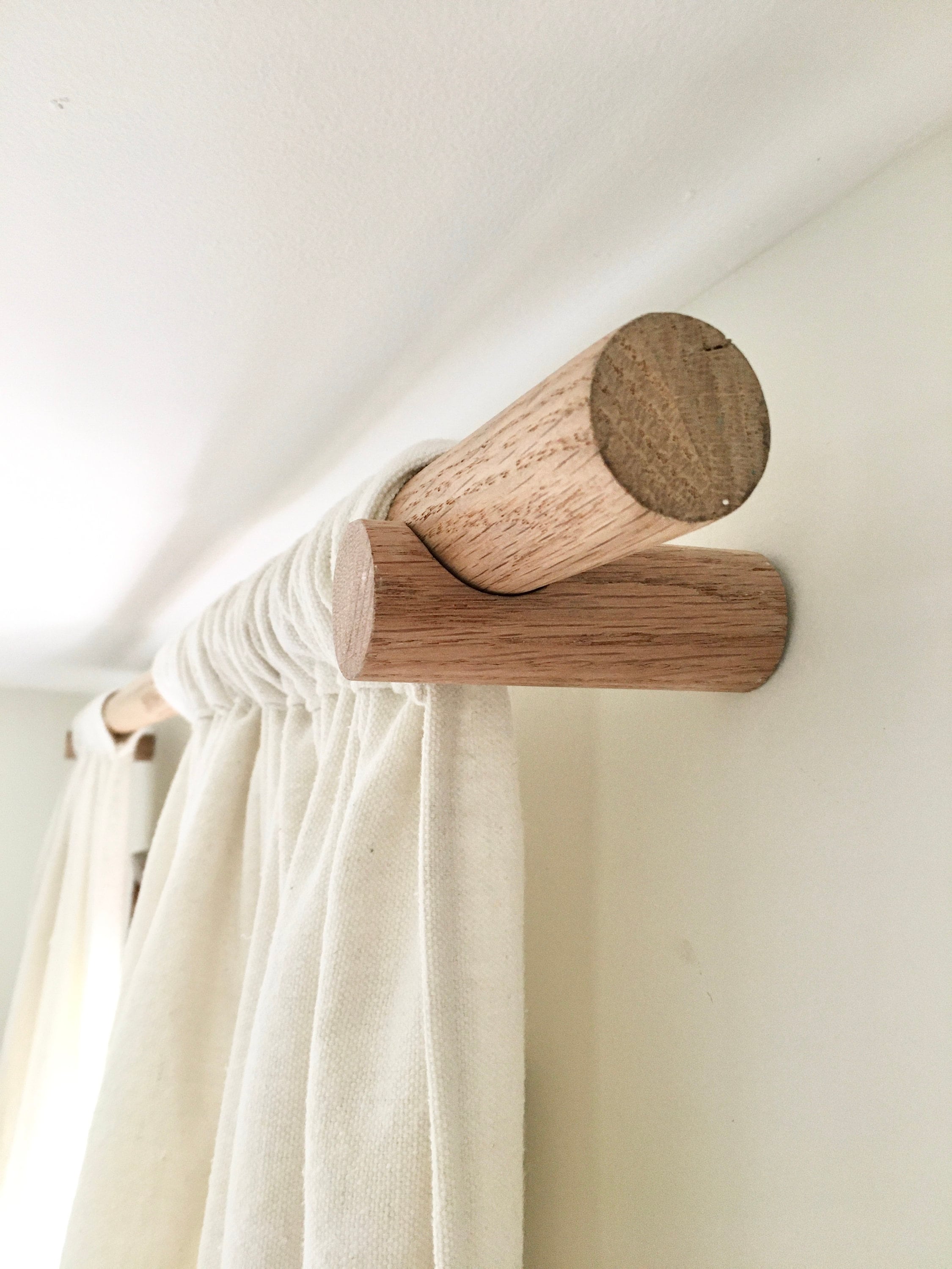 wood curtain rod