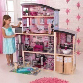 wooden dollhouse barbie