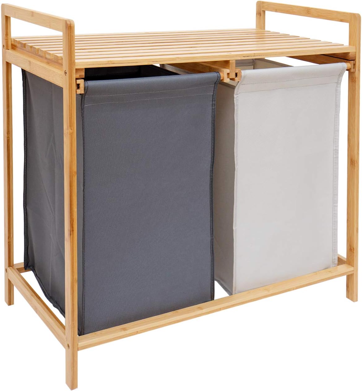 wooden laundry hamper