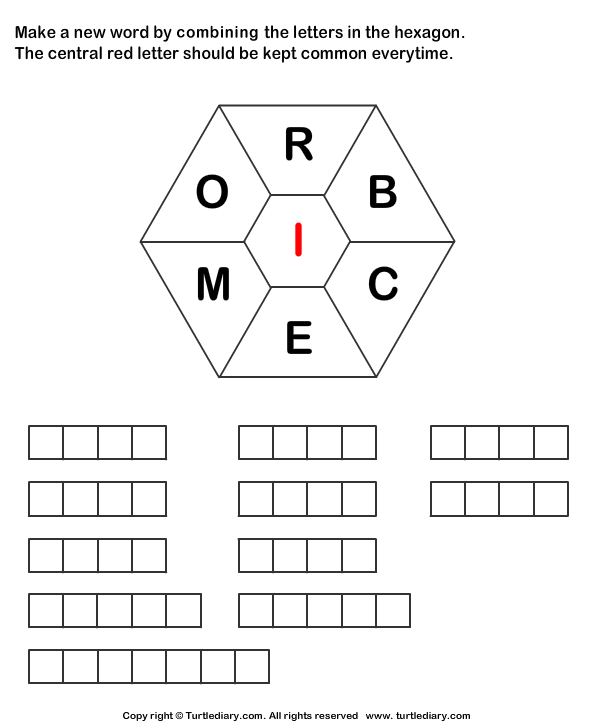 word forming with letters