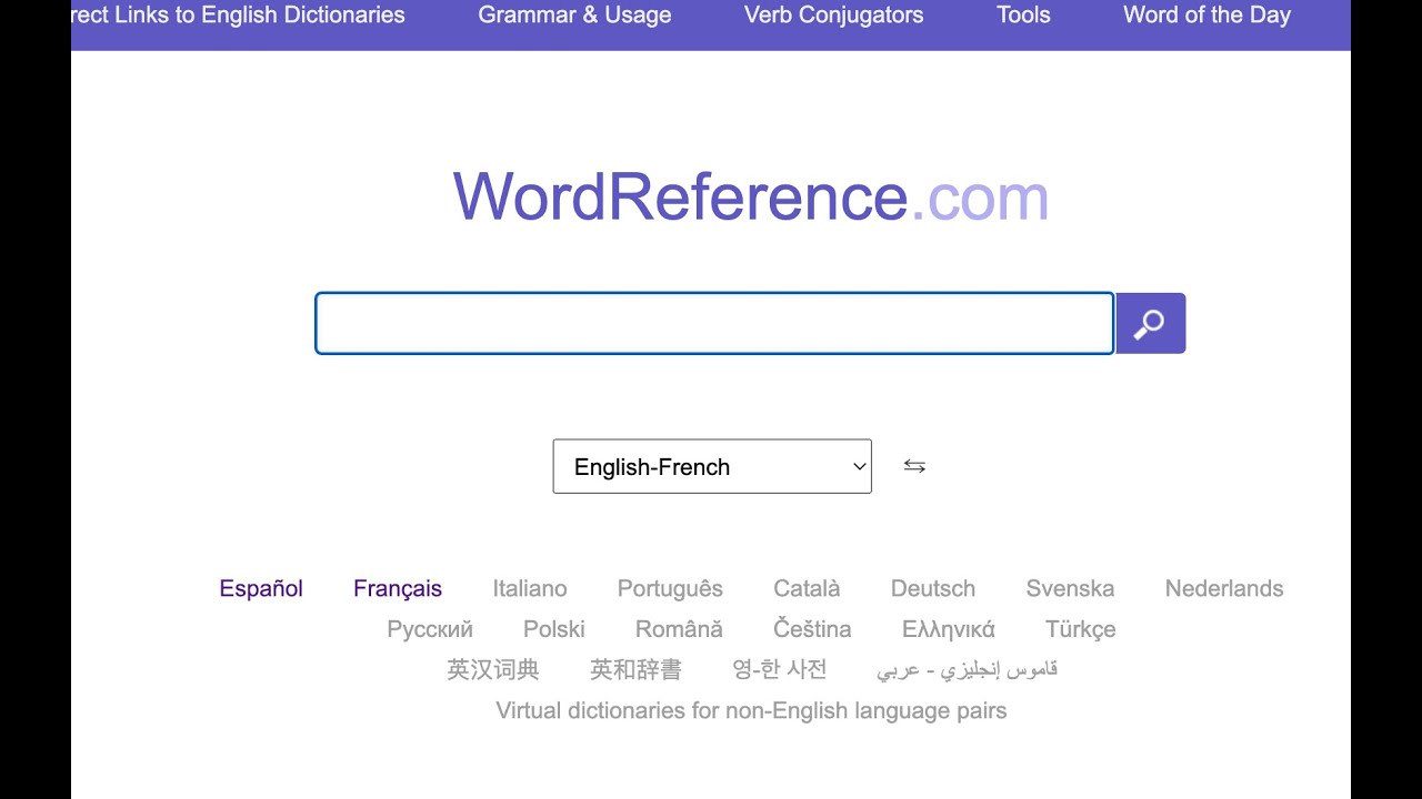wordreference com french to english