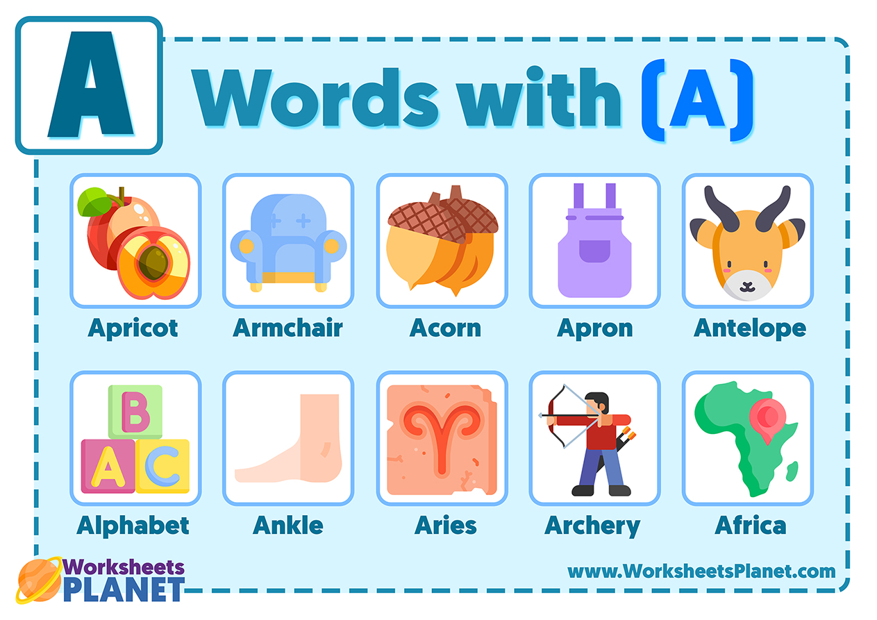 words that begin with the letter a