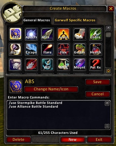 world of warcraft macros