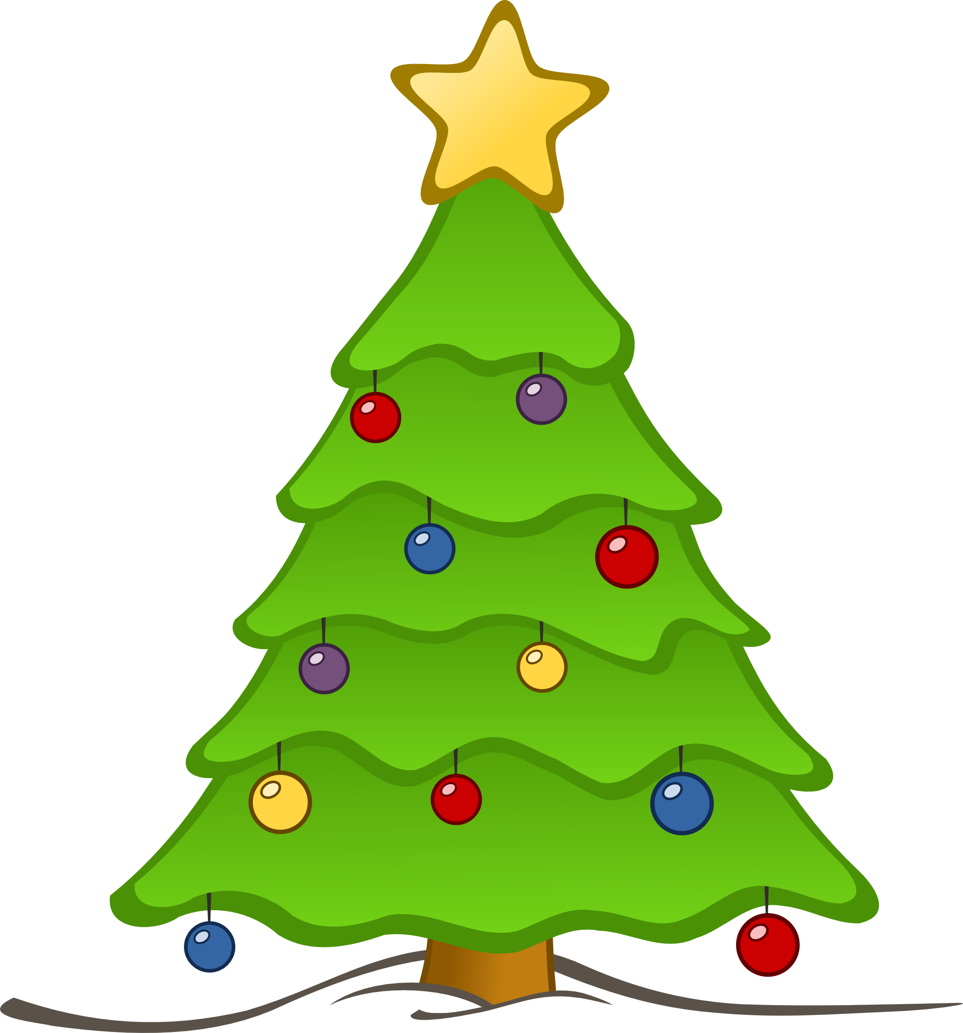 x mas tree cartoon images