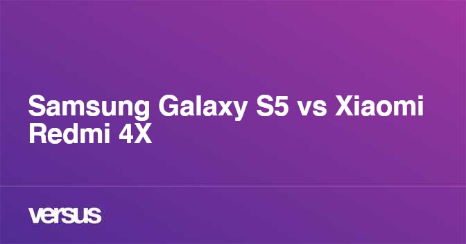 xiaomi redmi 4x vs galaxy s5