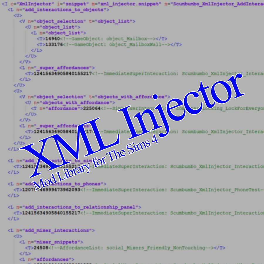 xml injector sims 4