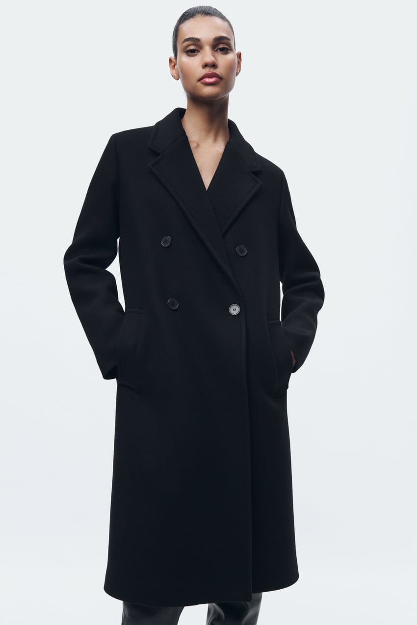 zara wool coat womens