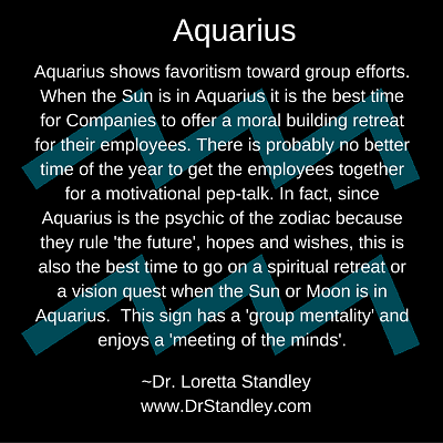zodiac sign of aquarius today