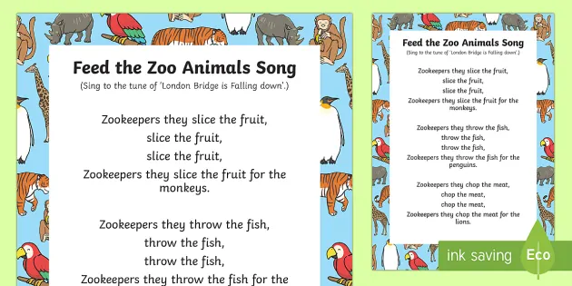 zoo songs for preschoolers